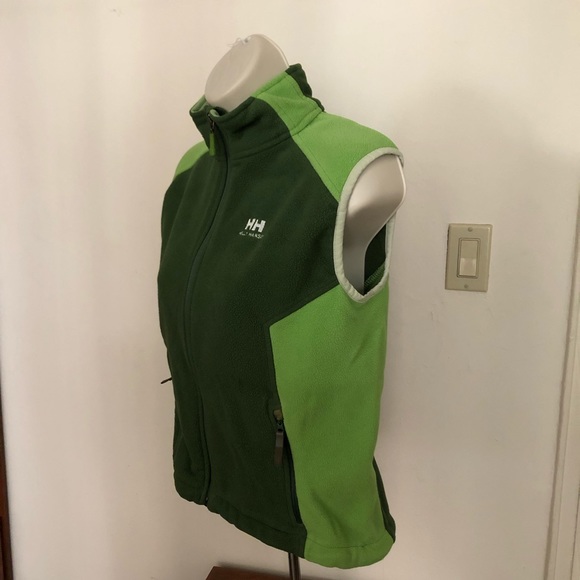 Helly Hansen full zip & pocket color block vest; S - Picture 3 of 7
